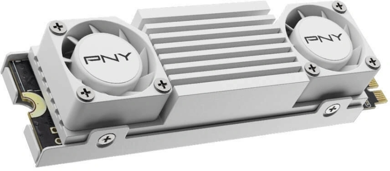 PNY CS3150 M2 2TB NVMe PCIe Gen5 x4 Unidade de estado sólido SSD com dissipador de calor - Branco