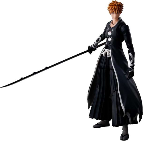 Tamashii Nations SH Figuarts Bleach:Thousand-Year Blood War Ichigo Kurosaki Bankai Tensazangetsu Mode - Figura articulada - Altura aproximada de 15 c