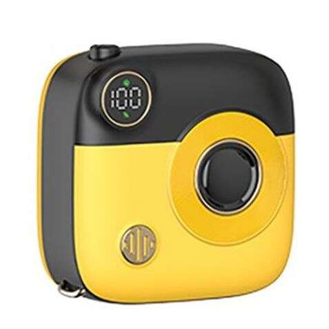 XO Powerbank 10000Mah - Ligação Magnética - Carregamento Rápido - Dimensões 68x68x28,2mm - Cor Amarelo