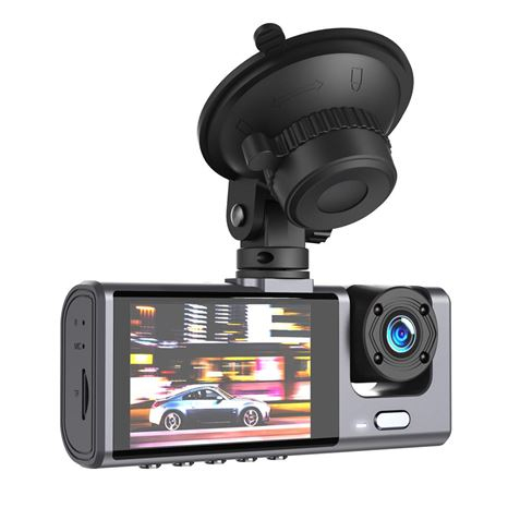 Câmara de segurança XO Full HD - Ângulo de 140° - Detecção de movimento - Modo estacionamento - Suporte ajustável - Compacta e leve - Micro SD até 64