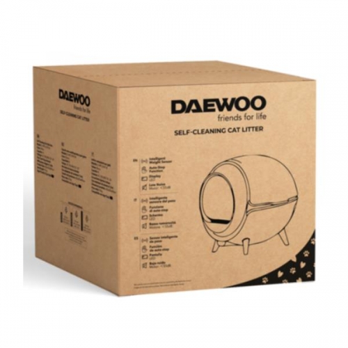 Caixa de Areia Inteligente Daewoo Auto Limpeza para Gatos + APP Tuya