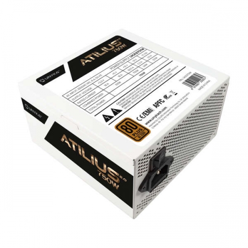 Fonte de Alimentação Unykach Atilius 2.0 Branco 750W 80 Plus Bronze ATX 2.3 - APFC - Ventoinha de 120mm