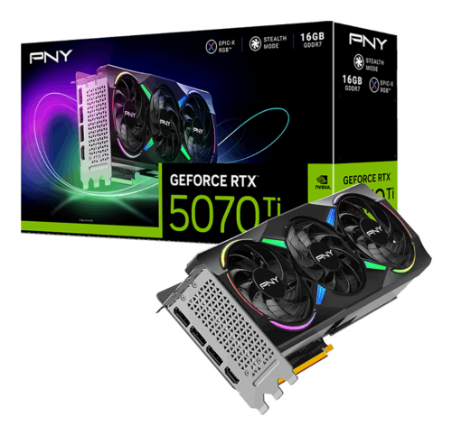 PLACA GRÁFICA PNY RTX 5070TI ARGB OC 16 GB