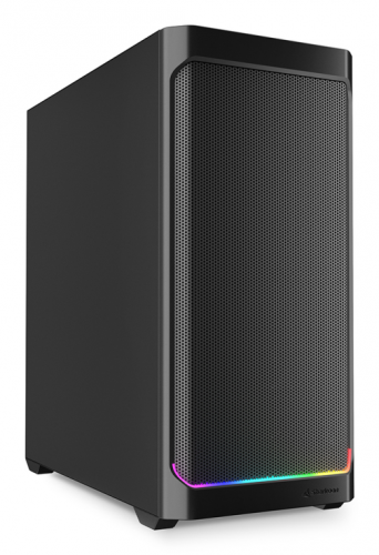 CAIXA GAMING SHARKOON AK4 RGB STRIP PRETO