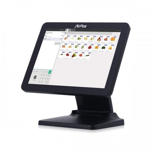 AVPos POS K5000 Flex Alumínio 15 Touch - I5 - Memória de 8 GB - SSD de 128 GB - VGA,HDMI,Serial - WIFI,LAN - Cor preto