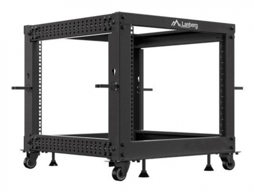 ARMÁRIO DE RACK ABERTO LANBERG 19"9U 600X600 AJUSTÁVEL ATÉ 1100 PRETO