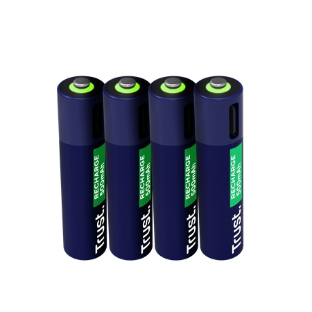 Trust Pack de 4 Pilhas Recargables 500 mAh AAA