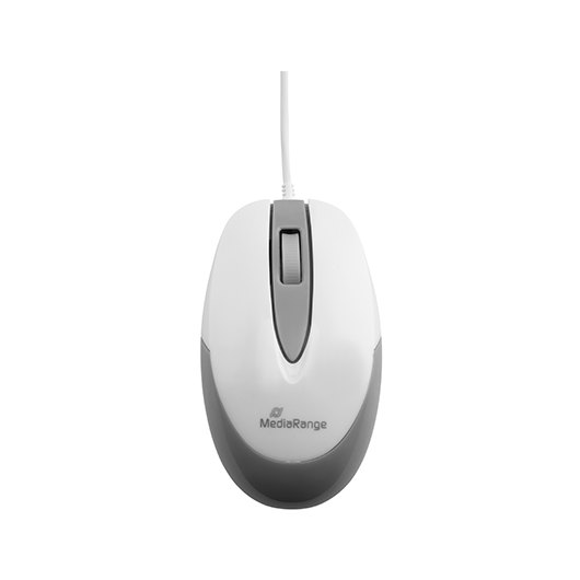 Rato Optico MEDIARANGE MROS214 WHITE-GREY