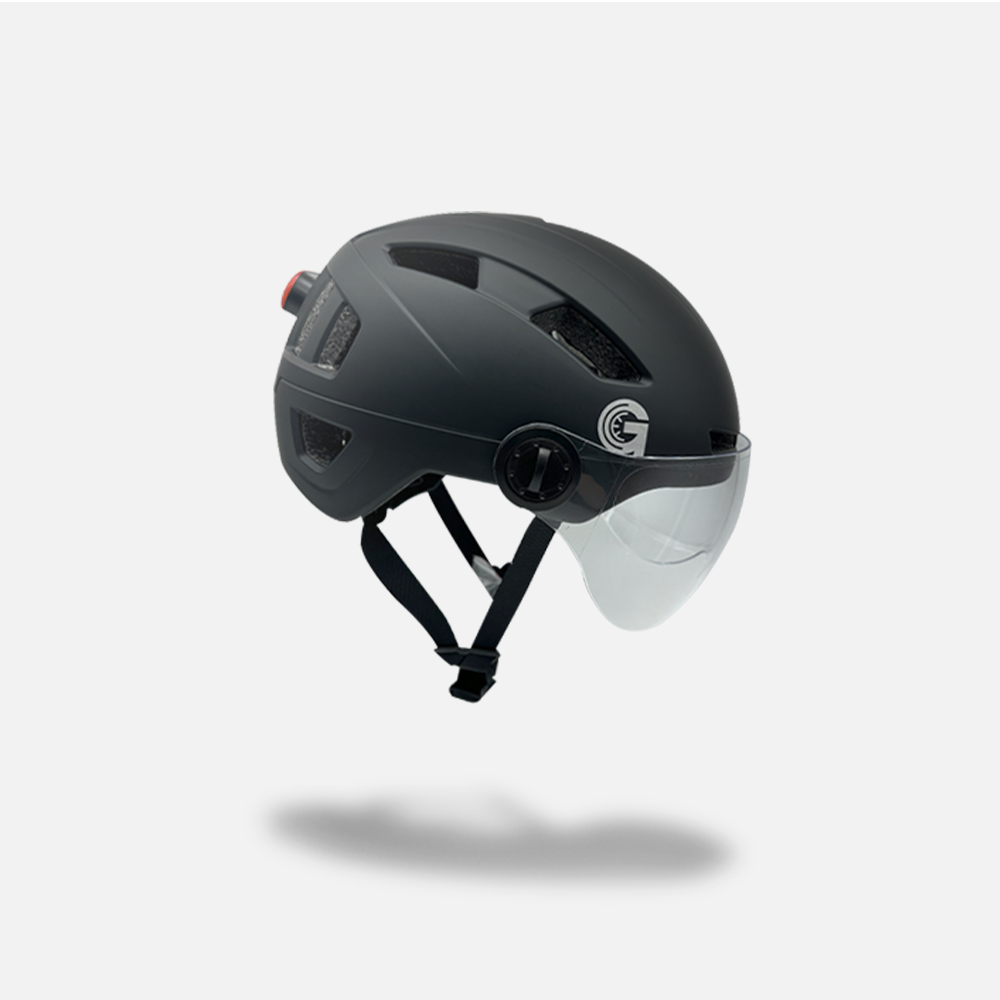 Capacete Universal Com Led + Viseira Tamanho M Preto - 81466