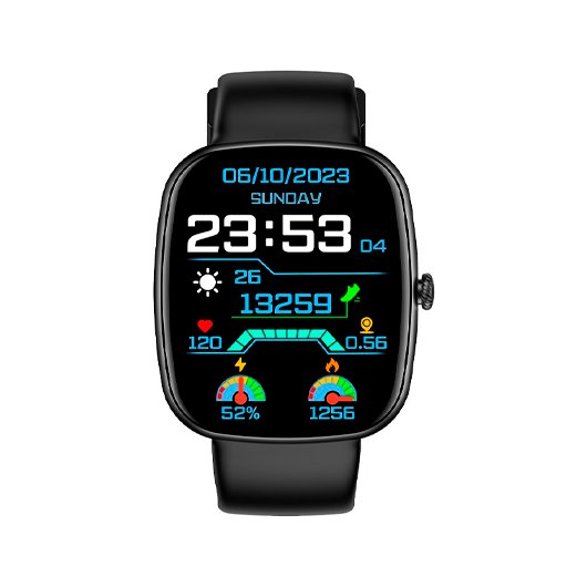 SMARTWATCH COOL BORDER PRETO