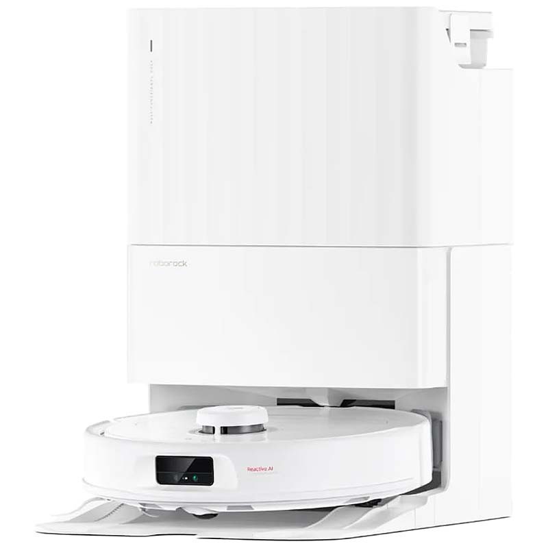 Aspirador Robot Roborock Qrevo MaxV Branco com Base Autolimpante