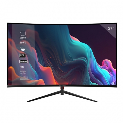MONITOR CURVO Mars GAMING MV-27C de 27"FullHD 200Hz 1ms