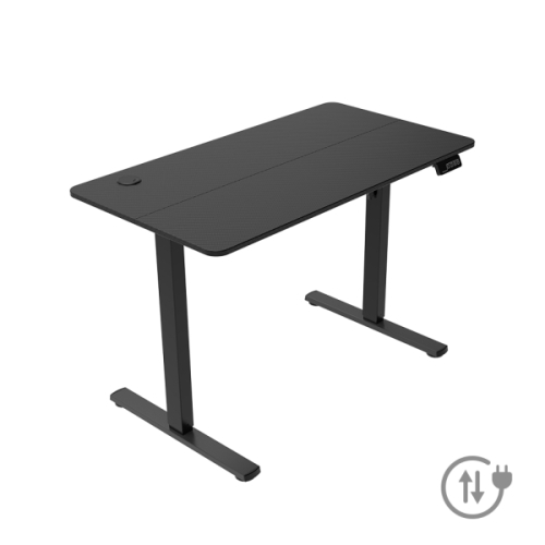 MARS GAMING MGD-ERGOPRO 110X60CM ERGONOMIC GAMING DESK ELECTRIC HEIGHT ADJUSTMENT HEADPHONE STAND BLACK