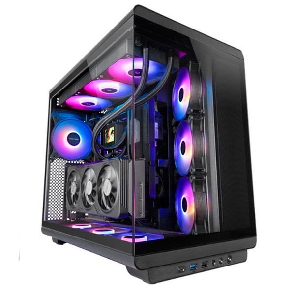 MARS GAMING Caixa ATX MC-REV ROUND EDG TEMP GLASS Preto