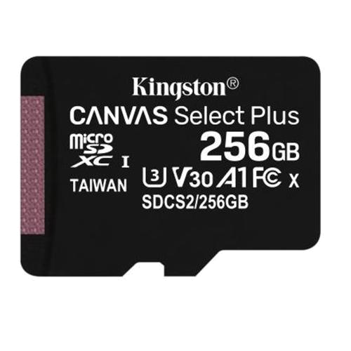 MICRO SD Kingston Canvas Select Plus 256GB class10 UHS-I SDHC