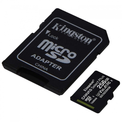 MICRO SD Kingston Canvas Select Plus 256GB class10 UHS-I SDHC