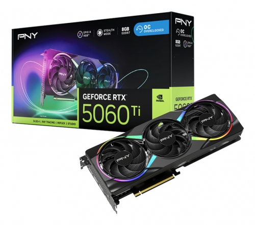 PLACA GRAFICA PNY 5060 TI 8GB ARGB OVERCLOCKED TRIPLE FAN