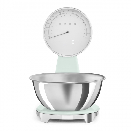 SMEG ANALOG AND DIGITAL KITCHEN SCALE PASTEL GREEN