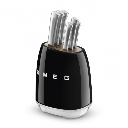 SMEG KNIFE BLOCK 50´s STYLE BLACK 