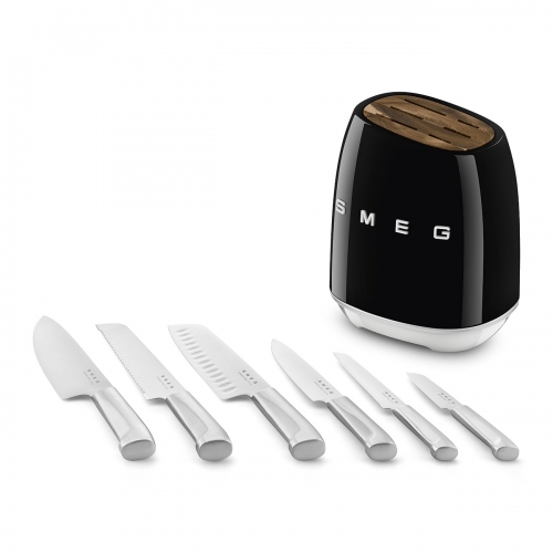 SMEG KNIFE BLOCK 50´s STYLE BLACK 