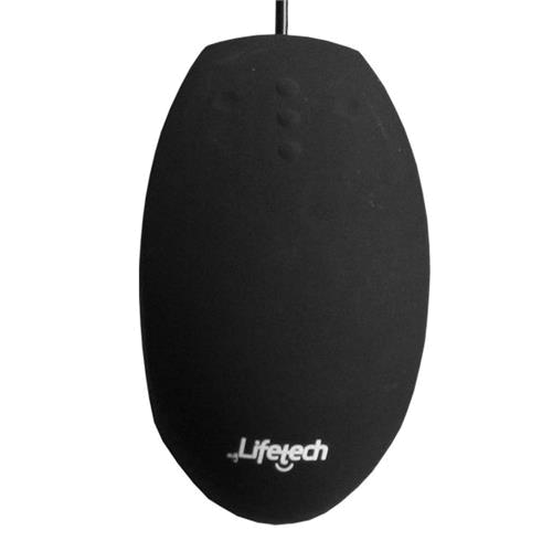 LIFETECH MOUSE SILICONE HIGIENIZAVEL | LAVAVEL USB PRETO