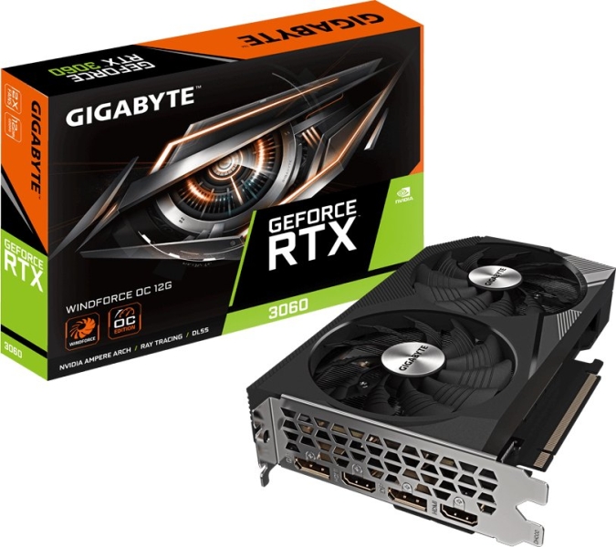 Placa Gráfica Gigabyte GeForce RTX 3060 12GB GDDR6 Preto