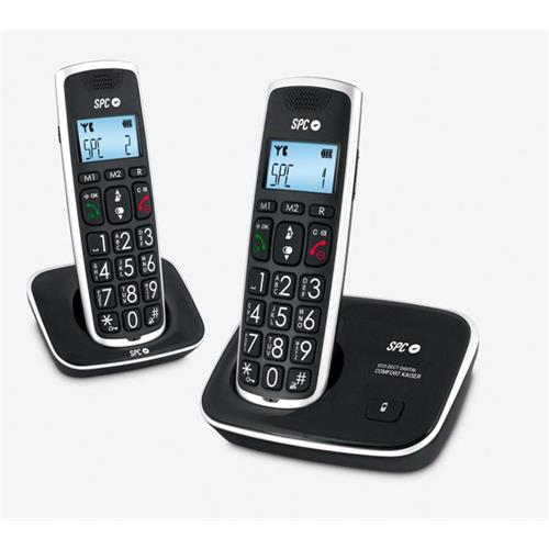 SPC Telefone Comfort Kaiser Duo Preto