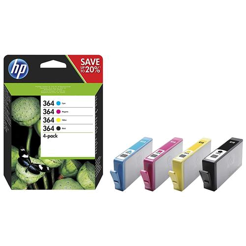 Tinteiro Original HP Nº 364 PACK C | E | M 4 COLORES