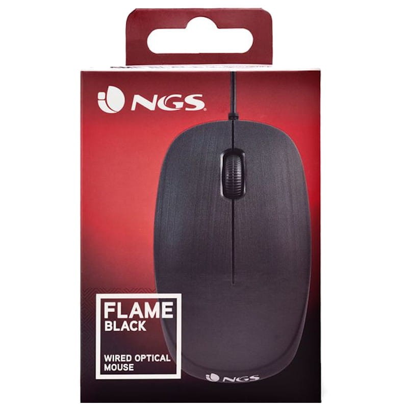 NGS RATO C | FIO FLAME AMBIDESTRO 1000DPI BLACK #PROMO OFFICE#