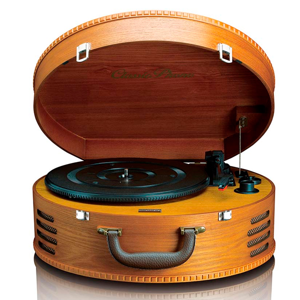 LENCO GIRA-DISCO VINYL RETRO C COLUNAS INTEGRADAS MALA REDONDA