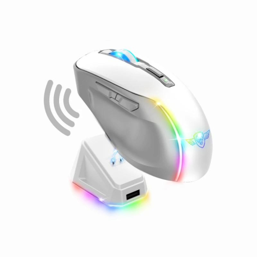 SPIRIT OF GAMER MOUSE ELITE M50 WIRELESS WHITE C CHARGE DOCK