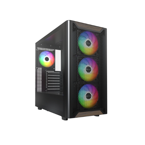 CAIXA ATX MONTECH XR WOOD BLACK