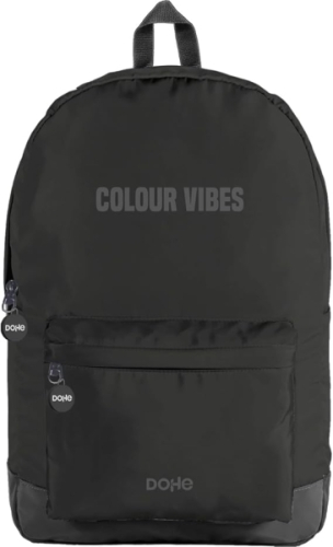 Dohe Daypack Colour Vibes Mochila Escolar - Varios Compartimentos - Asa Superior - Alças Acolchoadas e Ajustáveis - Fabricado em Poliester - Cor N