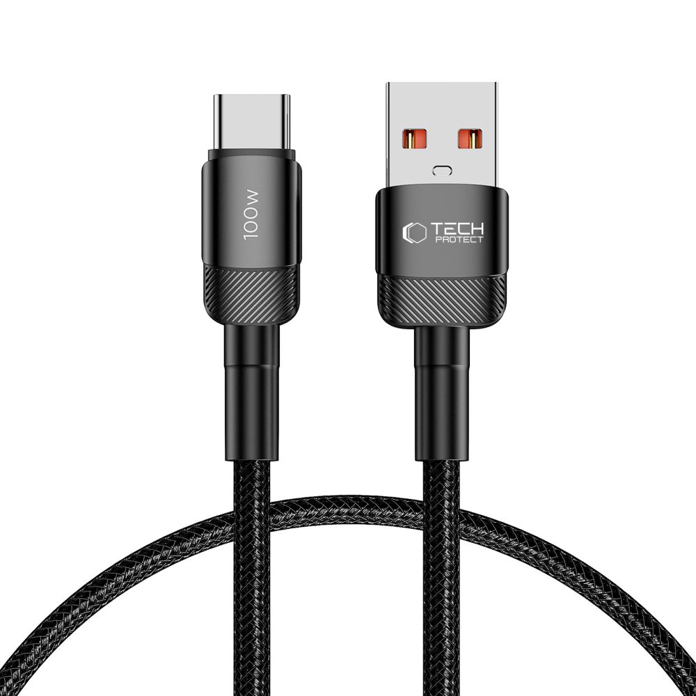 CABO TECH-PROTECT ULTRABOOST EVO TYPE-C 100W/5A 50CM BLACK
