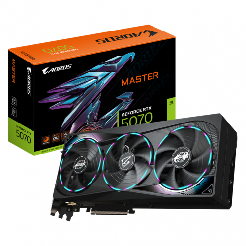 PLACA GRAFICA GIGABYTE 5070 AERO OC 12GB GDDR7 PRETO
