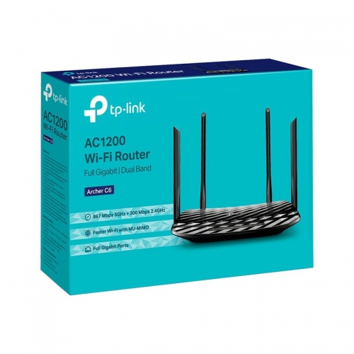 Router TP-Link AC1200 Dual-Band Wi-Fi MU-MIMO,867Mbps,5 Gigabit,4 antenas