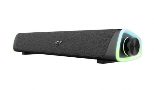 Barra de som USB Trust Gaming GXT 620 Axon 12 W - Iluminação RGB - USB,conector de 3,5 mm