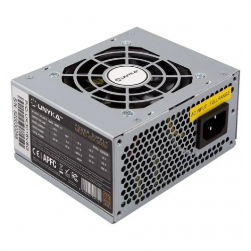 Fonte de alimentação Unykach SFX 300W 80% Plus Bronze 300W MATX/SFX - Ventoinha de 80mm