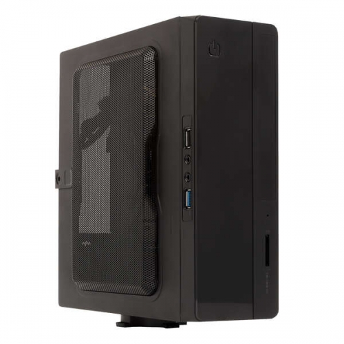 Caixa Mini-ITX Unykach UK1007 - Fonte de Alimentação de 150 W Incluída - Tamanho de Disco de 2,5"Suportado - USB-A 2.0/3.2 e Áudio
