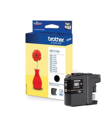 Brother LC121 Preto Cartucho de Tinta Original - LC121BKBP