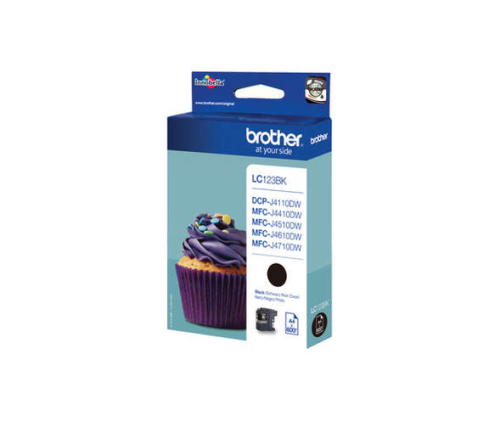 Brother LC123 Preto Cartucho de Tinta Original - LC123BKBP