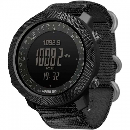 Smartwatch North Edge Apache com Pulseira de Nylon Preto