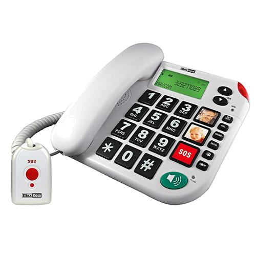 TELEFONE FIXO Maxcom KXT481 SOS Branco