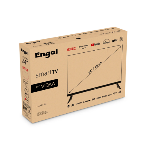 TELEVISOR LED ENGEL HD 24"LE2486SM SMART TV HOTEL MODE
