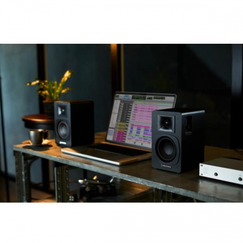 COLUNAS DE SOM AMPLIFICADAS PARA ESTANTE AUDIO-TECHNICA AT-SP3XBK