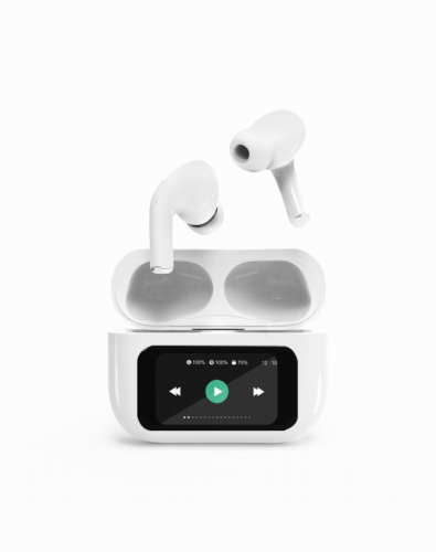 Auriculares GEMBIRD BT TWS com LCD Branco.