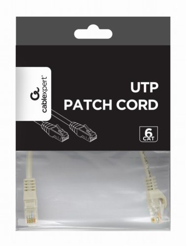 Gembird PP6U-CU-0.25M Cabo de Rede UTP Cat.6/6A 25cm Cinza