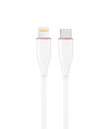 Gembird CC-USB2S-CM8PM-1.5M-W Cabo USB 2.0 Tipo-C para Lightning 1.5m Branco