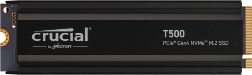 Disco Crucial T500 SSD 1TB M2 2280 PCIe NVMe 4.0 x4 Heatsink