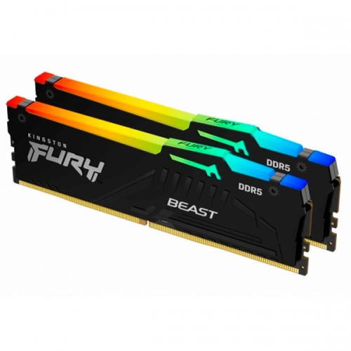 KINGSTON MEM 64GB 5600MT/s DDR5 CL36 DIMM KIT2 FURY BEAST RGB